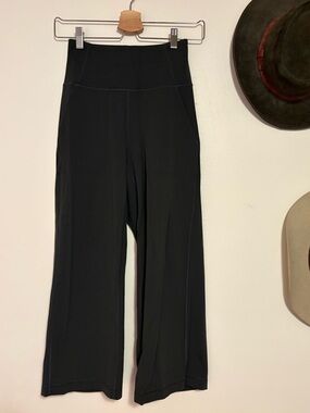 lululemon athletica gray Wide-Leg High-Rise Yoga Pants